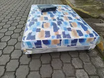 Comprar Base Cama + Colchón Chaide 1 1\u002F2 Plaza + Almohada + Envío