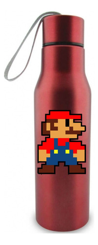Termo Botella Mario Bros Pixel Caramañola