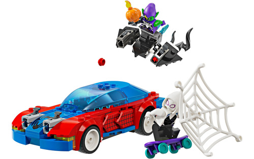 Lego Super Heroes Auto Carreras Spider-man Y Duende Verde 