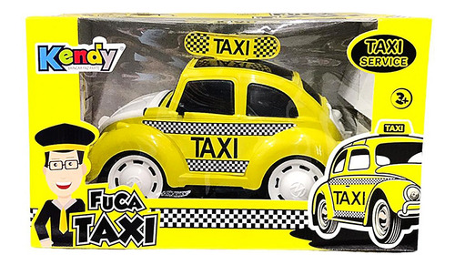 Auto Fusca Taxi De Juguete Grande Autitos 