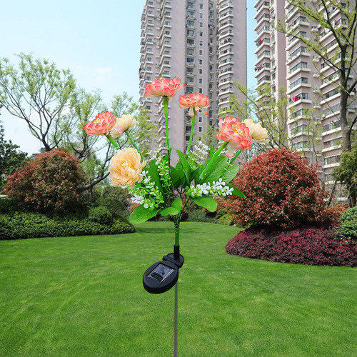 Lámpara De Jardín Led Snow Lotuss, Lámpara De Jardín Exterio