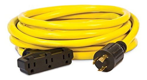 Cable Extensión Generador 30a 3750w Amarillo