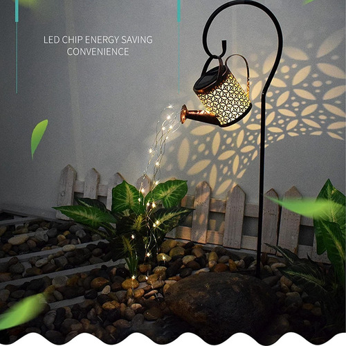 Lámpara Jardín Energia Solar Regadera Con Luces Led Jardin