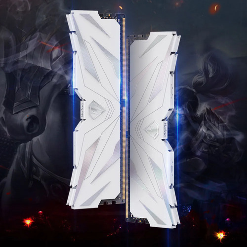 Memoria Ram Ddr4 Gamer Netac 2 X 16gb 3200 Branco 32 Gigas
