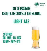 Comprar Kit De Insumos - Cerveja Artesanal - Light Ale - 20 Litros