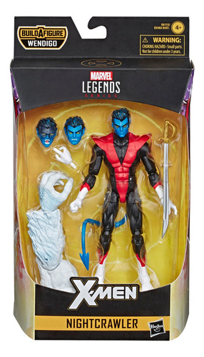 Figura De Acción Marvel Legends Series Nightcrawler +3