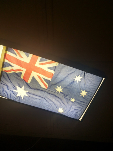  Cartel Luminoso Bandera Australia  Unico // Belgrano