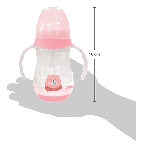 Imagem 6 de 6 de Copo 250ml C/alça Ursinho - Rosa