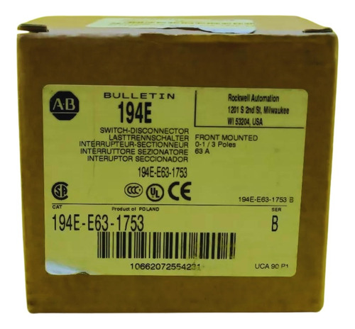 Allen-bradley 1794e-e63-1753 Interruptor Seccionador