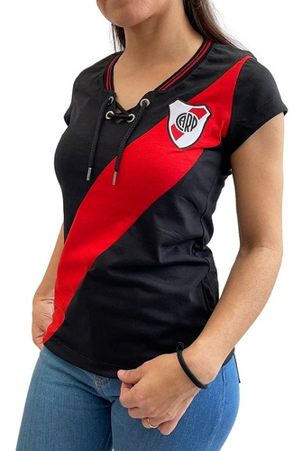 Al frente Humilde formar Remera Vintage River Plate Mujer Con Licencia Oficial | FANATIGOL  Merchandising Oficial De Fútbol