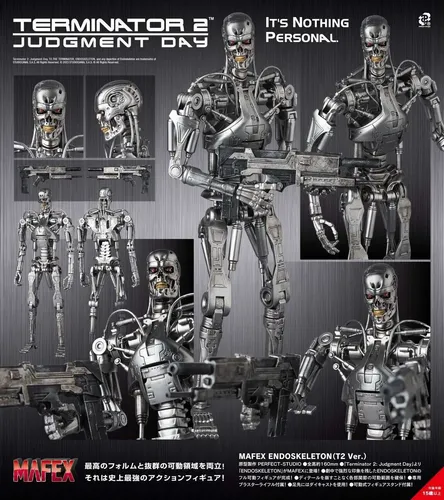 MAFEX ターミネーター　T-800 エンドスケルトン Action Figure Exterminador Do Futuro Mafex Endoskeleton T800