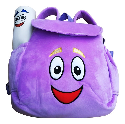 Mochila Infantil Dora La Exploradora Con Mapa Preescolar