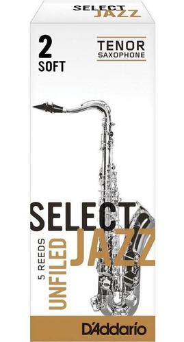 Cañas Select Jazz Unfiled Saxo Tenor Nº2 Soft - Caja X 5