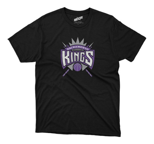 Remera Basket Nba Sacramento Kings Logo Completo Vintage