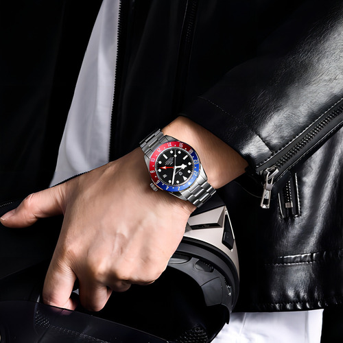 Relojes Mecánicos Pagani Design New Bb58 Para Hombre Nh35 Color De La Correa Plateado Color Del Bisel Plateado Color Del Fondo Azul