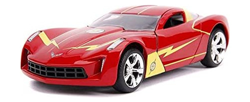 Jada Toys Dc Comics 1:32 Flash 2009 Chevy Corvette Stingray