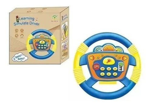 Volante Infantil Interactivo C/ Luces Y Sonido Didactico New