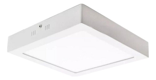 Plafon Led Cuadrado Blanco Frio 24w 6500k Kiar