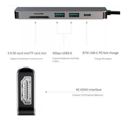 Dock Stantion Potente Macbook Pro, Macbook Air, Macmini 6pta