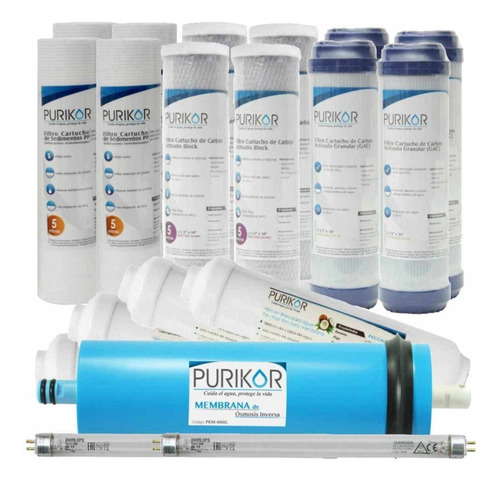 Kit De Mantenimiento De 24 Meses Purikor Para Modelo Pkro400