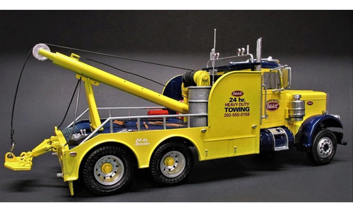 Camión De Remolque Amt Peterbilt 359 Escala 1/25 Negro