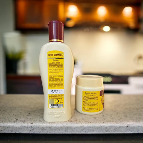 Kit 1 Shampoo 1 Banho Creme Força Maciez Tutano 250 Ml K8147