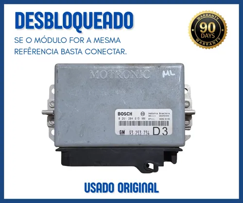 Módulo Injeção Decode Gm Vectra 2.2 0261204815 D3 93253734