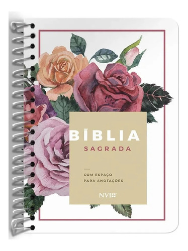 Bíblia Feminina Com Espiral Com Espaço Para Anotações 