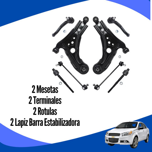 Terminales/ Rotulas/ Meseta/ Lapiz Barra Estabilizadora Aveo