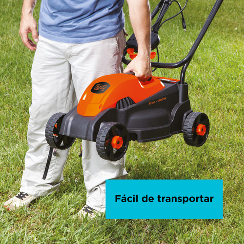Imagen 3 de 9 de Cortadora De Césped 32cm 1200w Black+decker Gr1000-b3