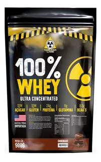 Whey Protein 100% Ultra Concentrado 900g Urgente Hoje Sabor Chocolate