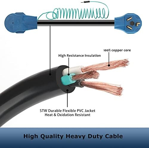 Cable Adaptador De Secadora 10-30p Macho A 14-30r Hembra Con