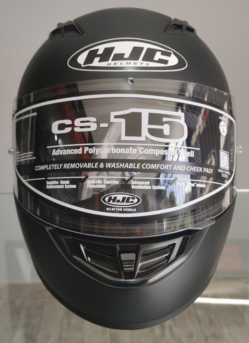 Imagen 3 de 8 de Casco Hjc Cs 15 Dosta Negro Mate Incluido Pinlock