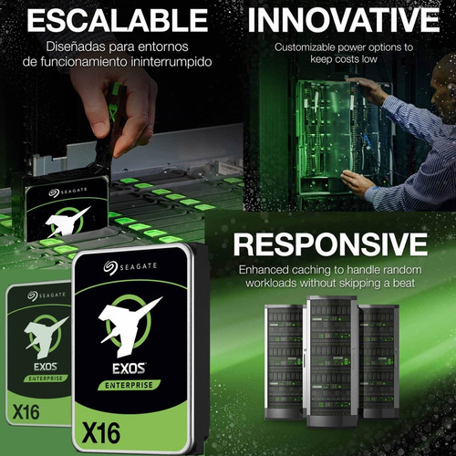 Imagen 2 de 7 de Disco Duro Int Seagate Exos 14tb X16 Chia Camaras Seguridad