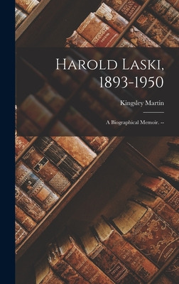 Libro Harold Laski, 1893-1950: A Biographical Memoir. -- ...