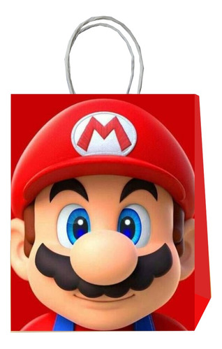 6 Bolsas Sorpresa Dulces Cumpleaños Super Mario Bross #3