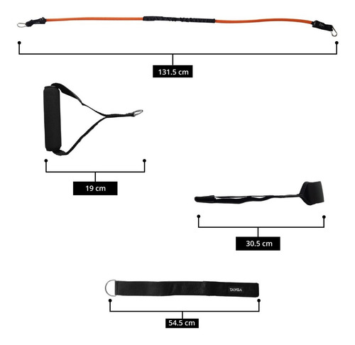 Imagen 5 de 7 de Kit Bandas/ligas Entrenamiento Con 6 Resistencias, Crossfit