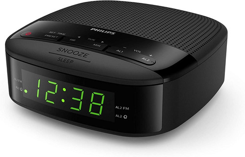 Radio Reloj Despertador Digital Philips 2 Alarmas Snooze Pro