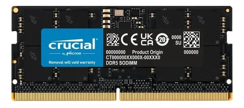 Crucial 32gb 262-pin Ddr5 So-dimm Ddr5 5600 Laptop Memory