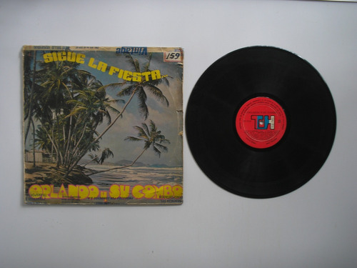 Lp Vinilo Orlando Y Su Combo Sigue La Fiesta Colombia 1975