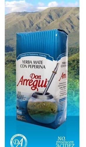 Yerba mate Don Arregui peperina no produce acidez 500g