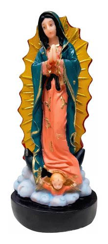 Virgen Guadalupe - Hermosa  Figura - 20x9 Cm Pvc Irrompible