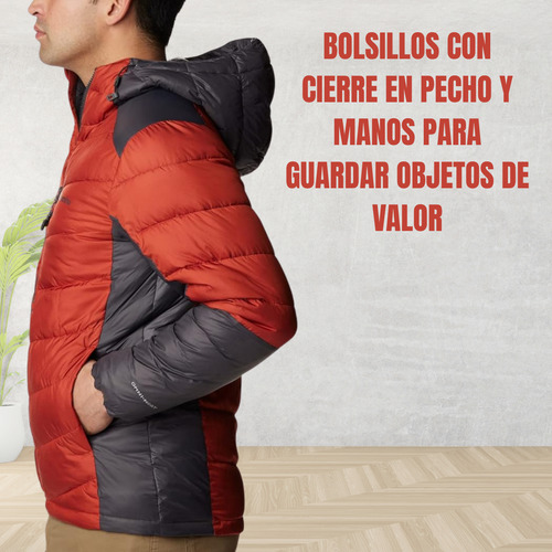 Campera Columbia Hombre Con Capucha Térmica Labyrinth Loop