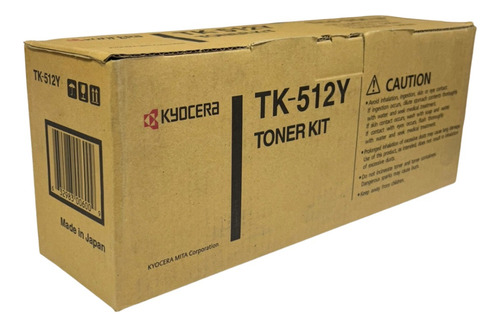 Toner Original Kyocera Tk-512 Yellow 8,000 Impresiones