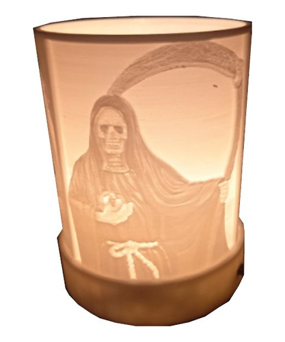 Santa Muerte Lampara De Buro