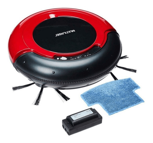 Robô aspirador e passa pano Multilaser HO041  vermelho e preto 127V/220V