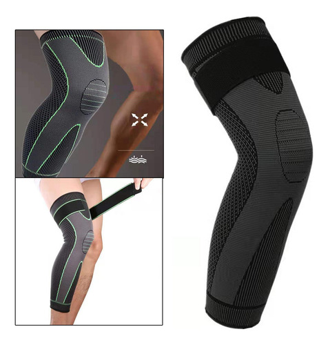 Rodillera Con Almohadillas De Gel Negro L Tamaño Múltiple