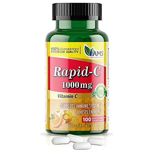 America Medic Amp; Science Rapid-c 1000mg Vitamina C 6pr64