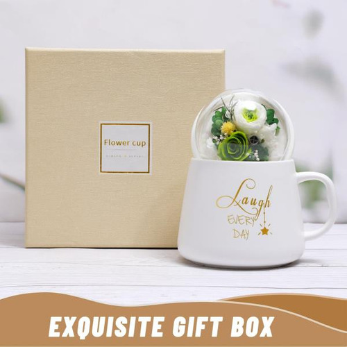 Tazas Con Rosas Eternas, Regalos De Cumpleaños Para El Día D