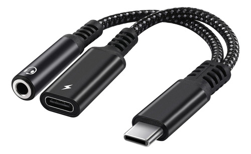 Earla Tec Adaptador De Audio Usb C A 0.138 In Divisor 2 En 1